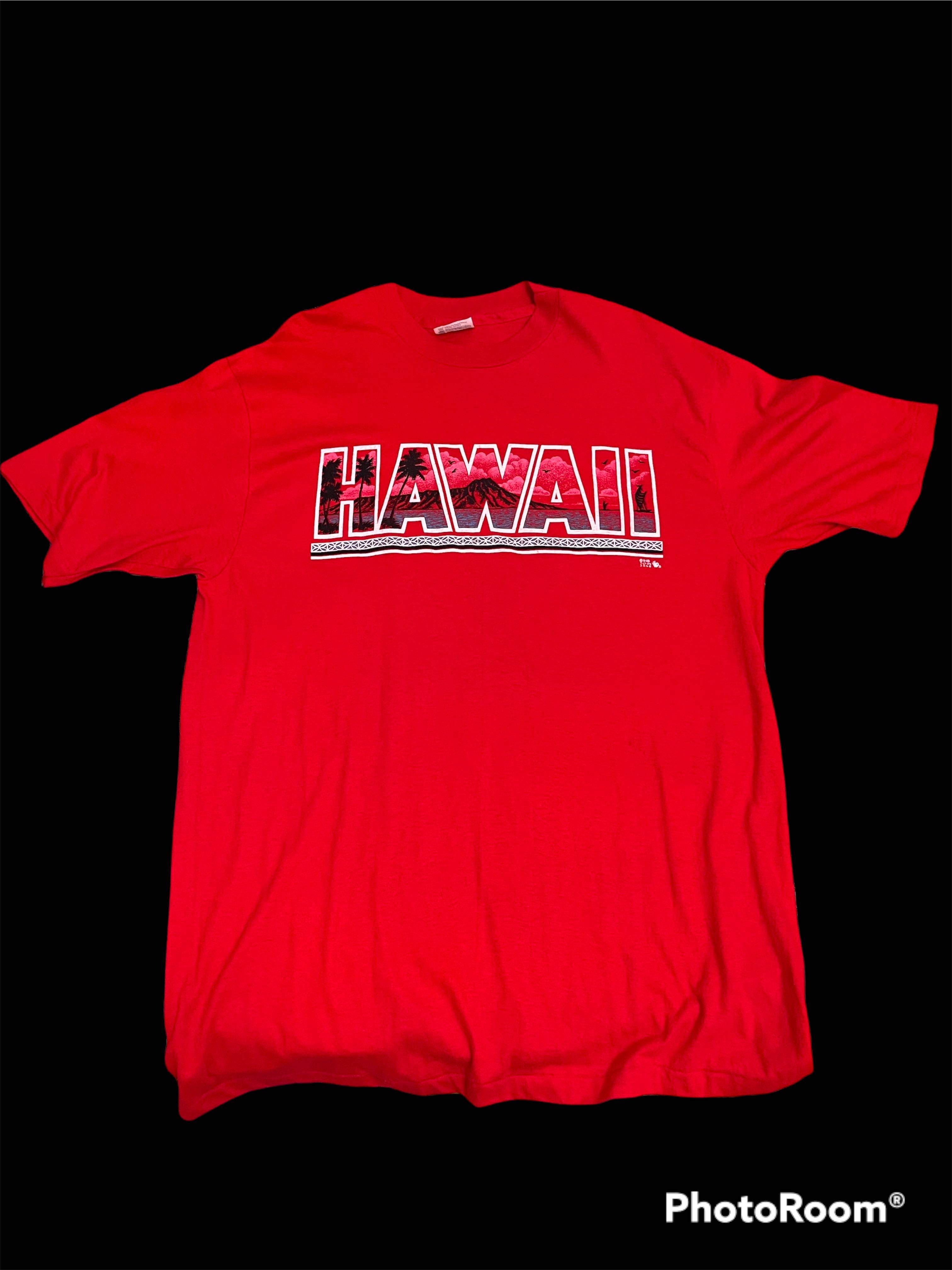 Vintage HAWAII TAG HANES 80th, Men's Fashion, Tops & Sets, Tshirts