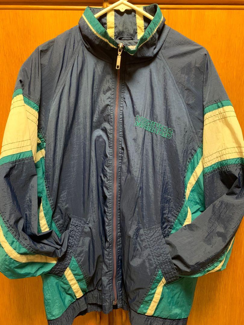 Mariners Jacket Seattle MLB Starter Full Zip Jacket M L XL BLUE