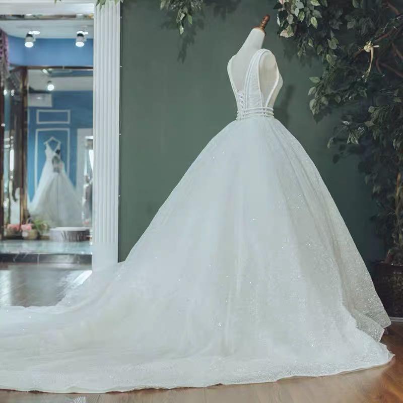 Wedding White Crystal Wedding Gown