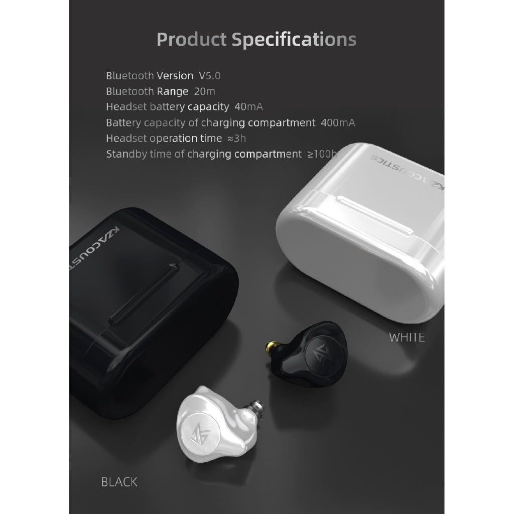 Wireless earbuds KZ S2 Audio Earphones on Carousell
