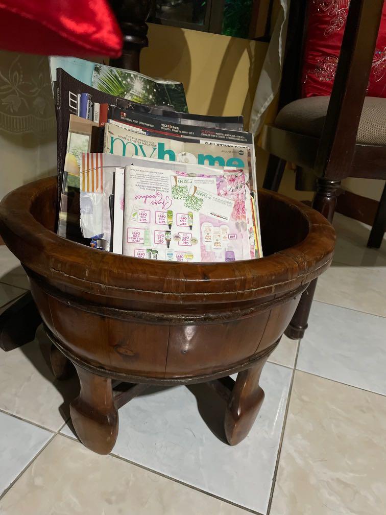 Wooden Decor (Category: Other Home Decor) located in Marikina City. Submitted by timss (Listing ID 1131925555, Image 1). Description: Letting go of this beautiful wood decor. We used it as magazine holder but you can use it for plant’s etc .