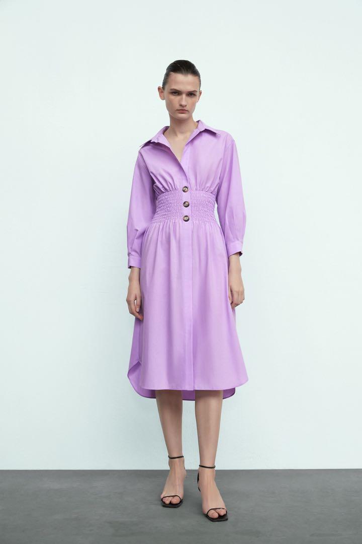 Zara Lilac Midi dress