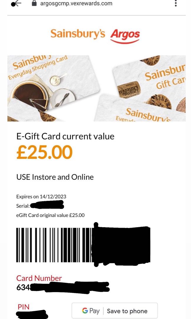 Sainsburys e gift voucher hotsell