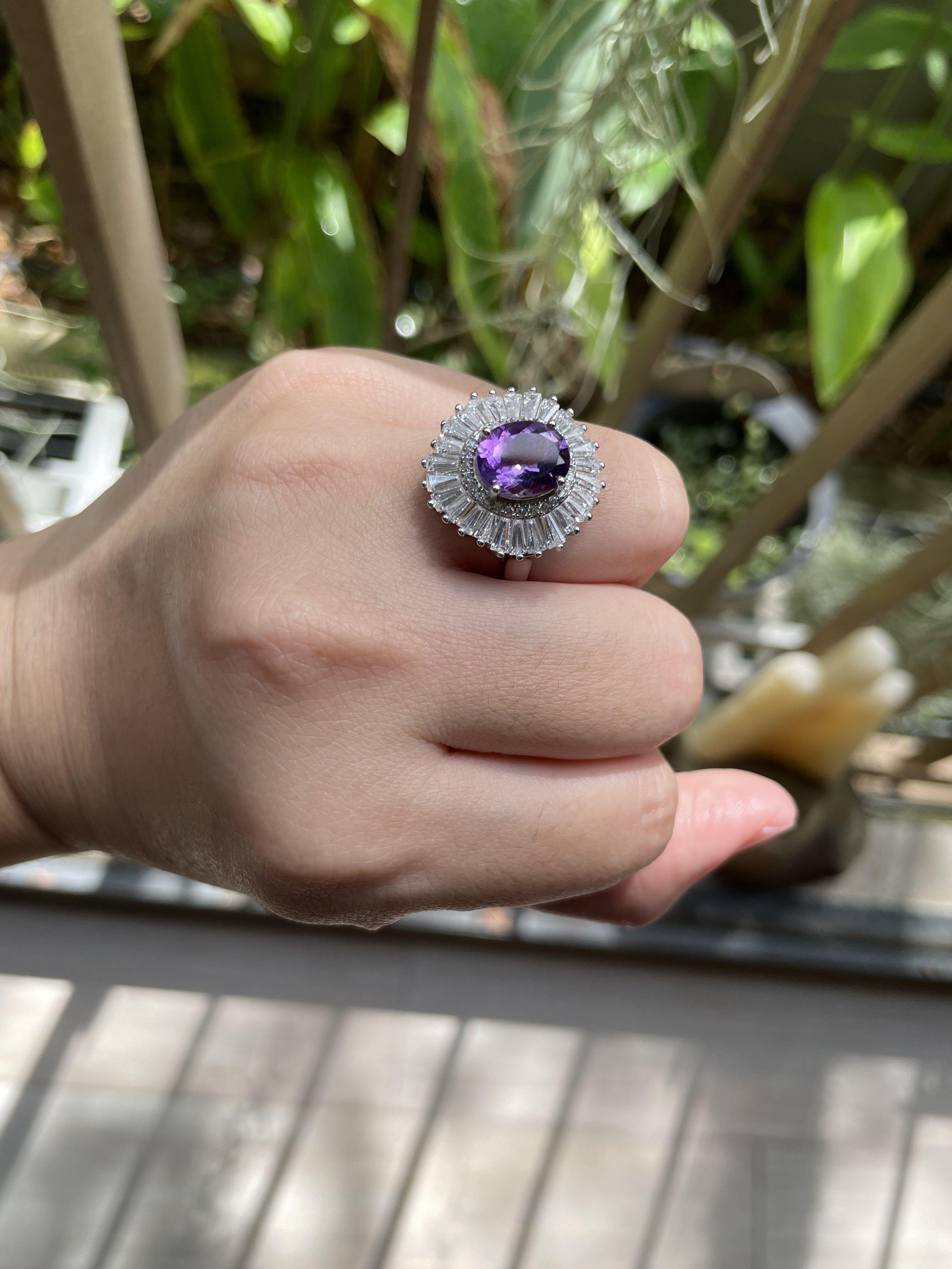 Purple gem new arrivals ring