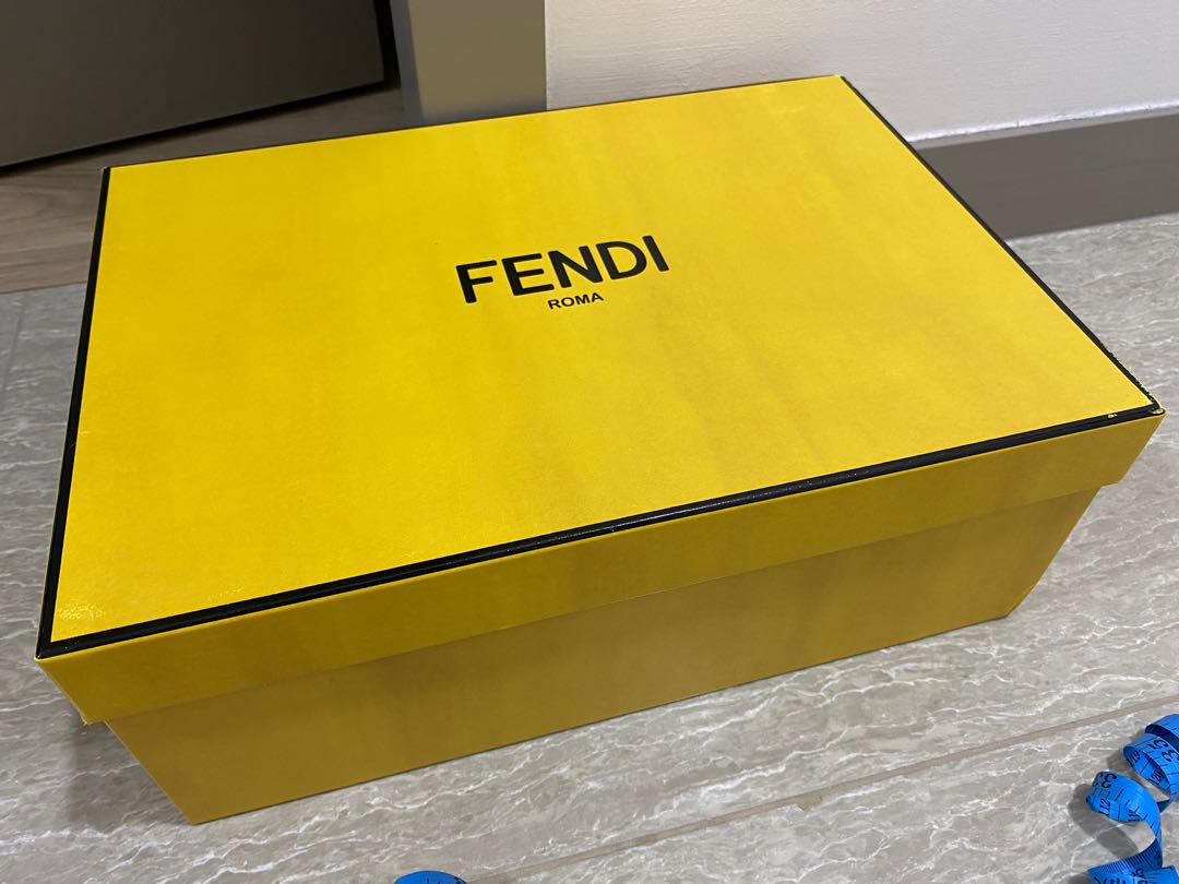Authentic Fendi Shoe box, Furniture & Home Living, Home Improvement ...