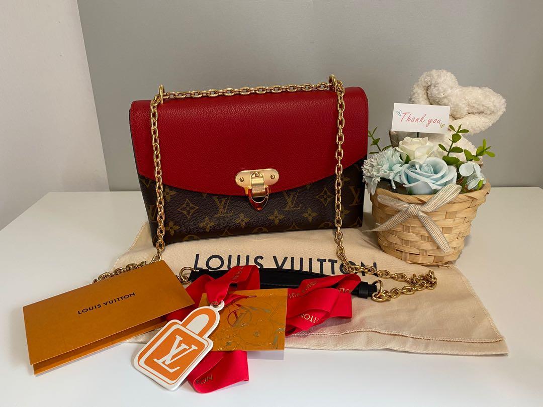 Louis Vuitton Saint Placide M43713 Red Monogram Canvas and Calf Leathe -  MyDesignerly