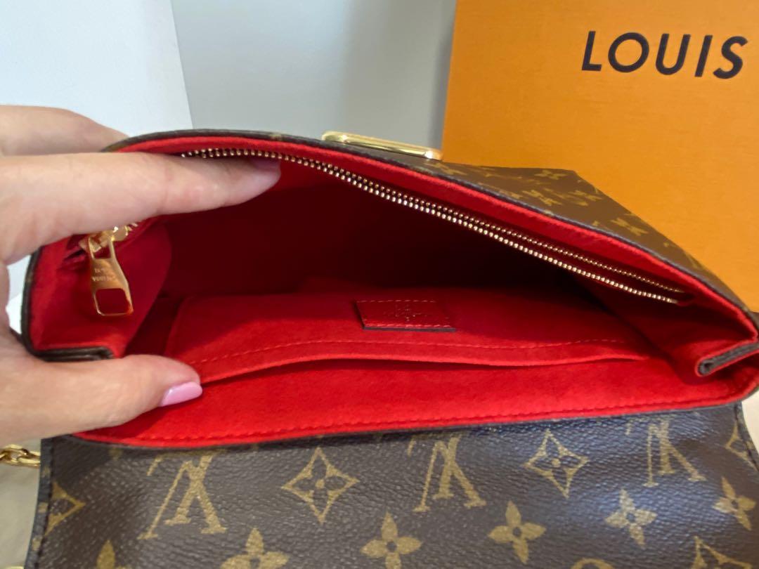 Louis Vuitton Saint Placide M43713 Red Monogram Canvas and Calf Leathe -  MyDesignerly