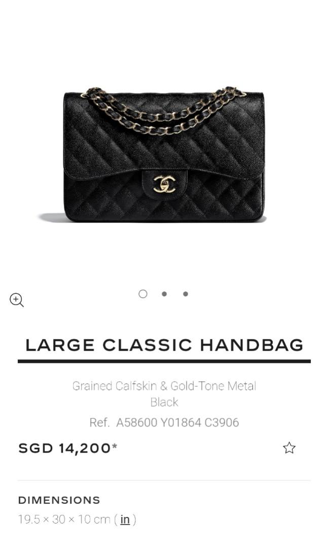 Black Chanel Classic Bag (Large), Women's Fashion, Bags & Wallets