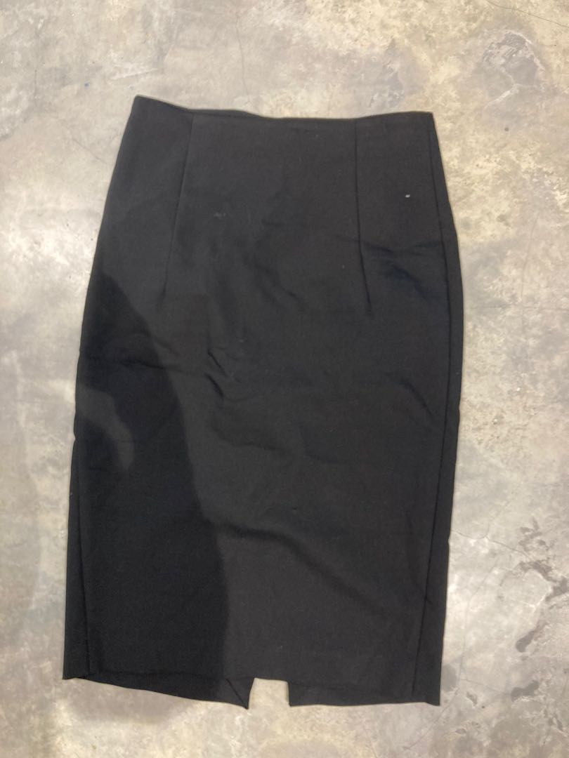 Black Pencil Skirt, Women's Fashion, Clothes, Bottoms on Carousell