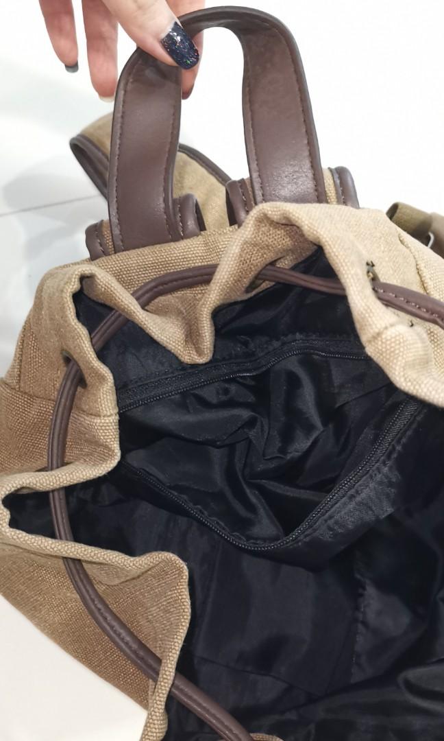 Zalora canvas backpack store