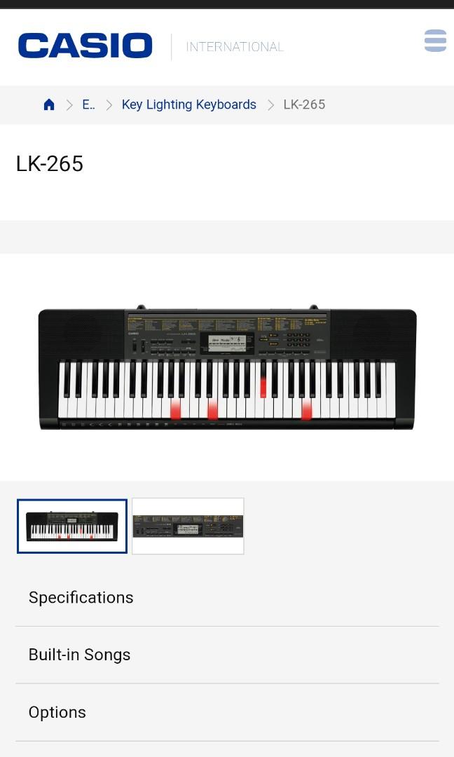Casio lk 2024 265 keyboard