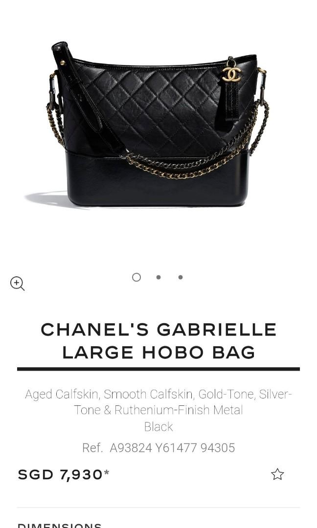 Chanel Black, Neutrals Large Gabrielle Hobo