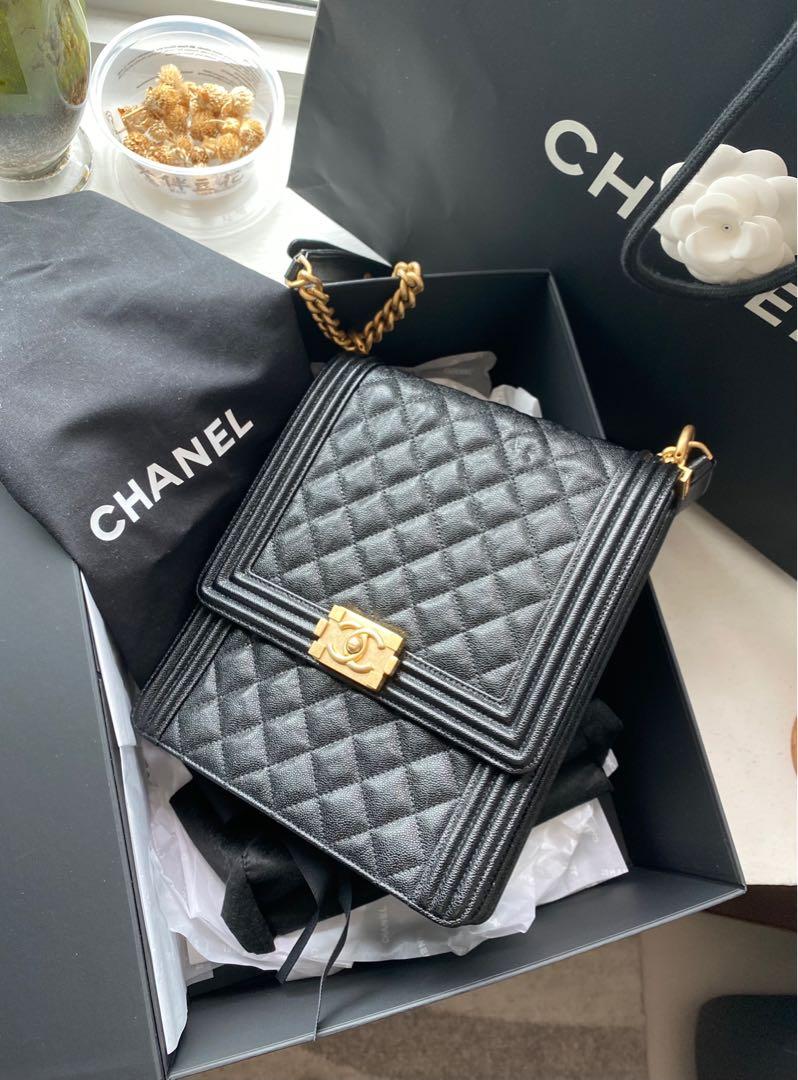 Chanel boy bag north south top