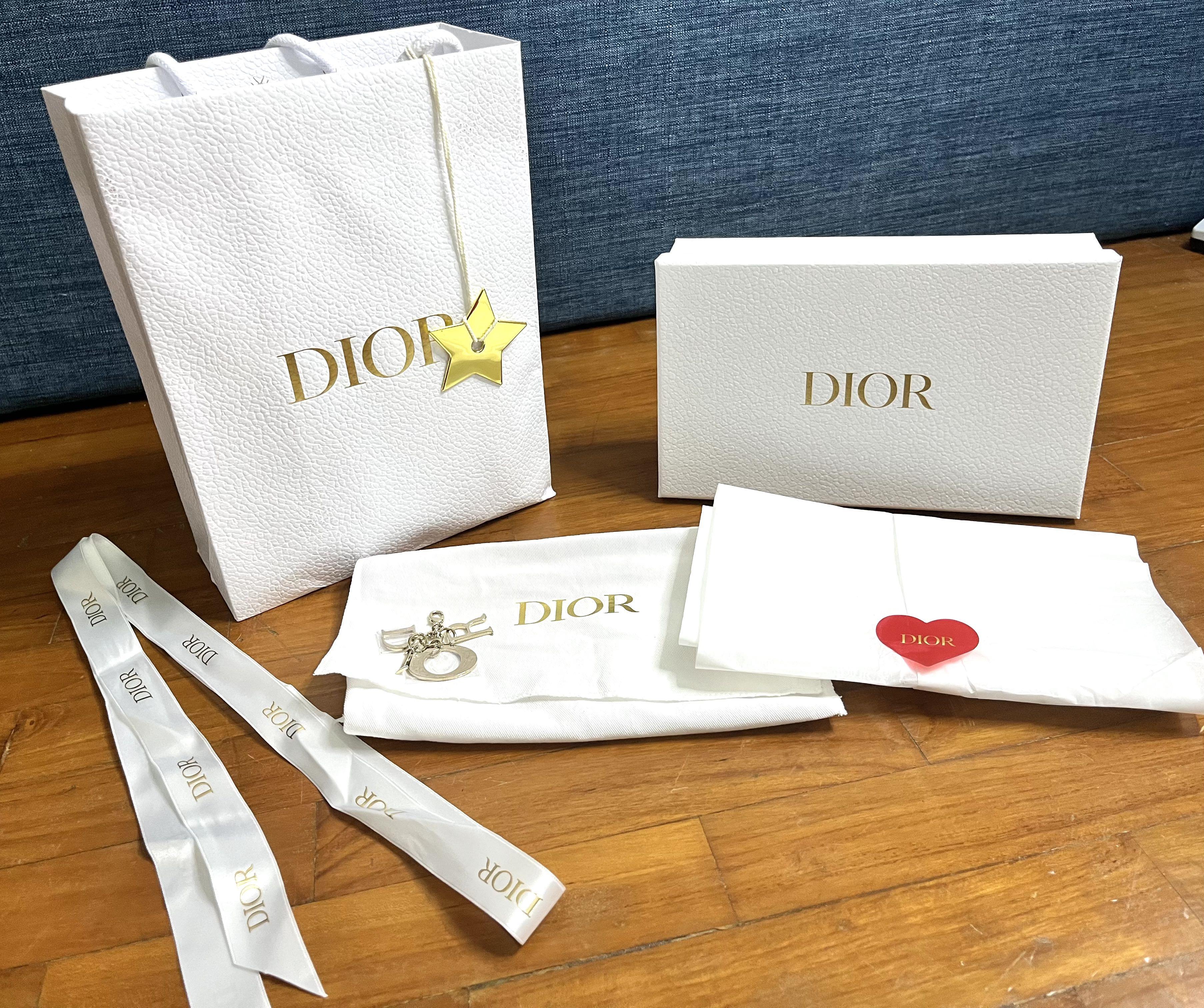 dior dust bag and box
