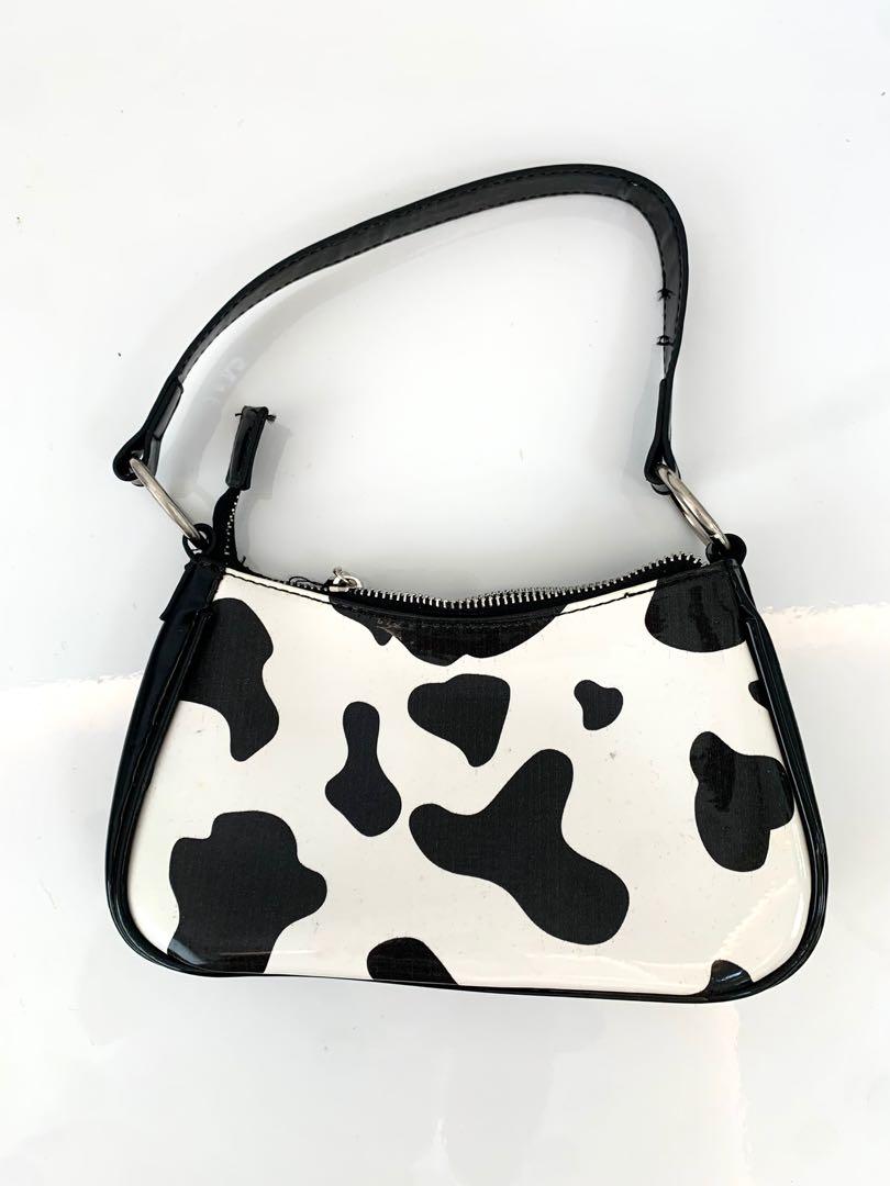 Cow Print Shoulder Bag, Women's Fashion, Bags & Wallets, Shoulder Bags