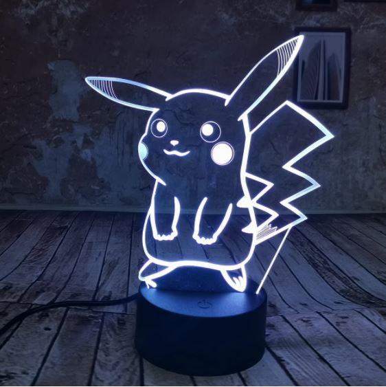 Creative 3d visualization lamp pikachu sale