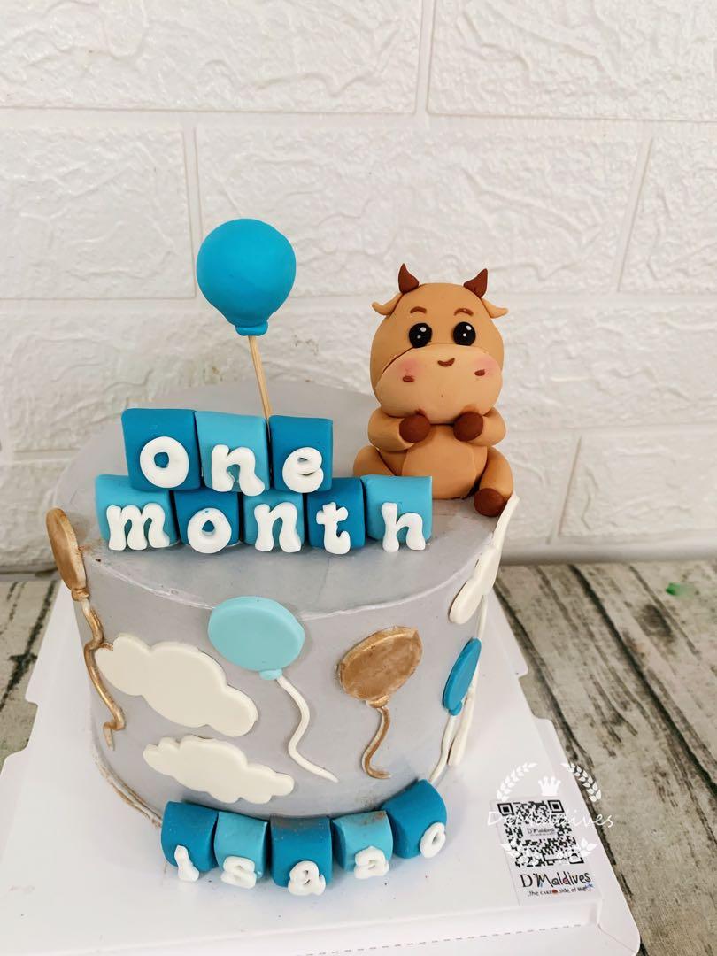 dreamovenbakery - 1st month birthday cake for a baby girl✨ #dreamovenbakery  #dob #muzaffarnagar #bakedwithlove #cake #cakes #birthdaycake  #cakedecorating #chocolate #food #dessert #cakesofinstagram #birthday  #instafood #cakedesign #cakestagram ...