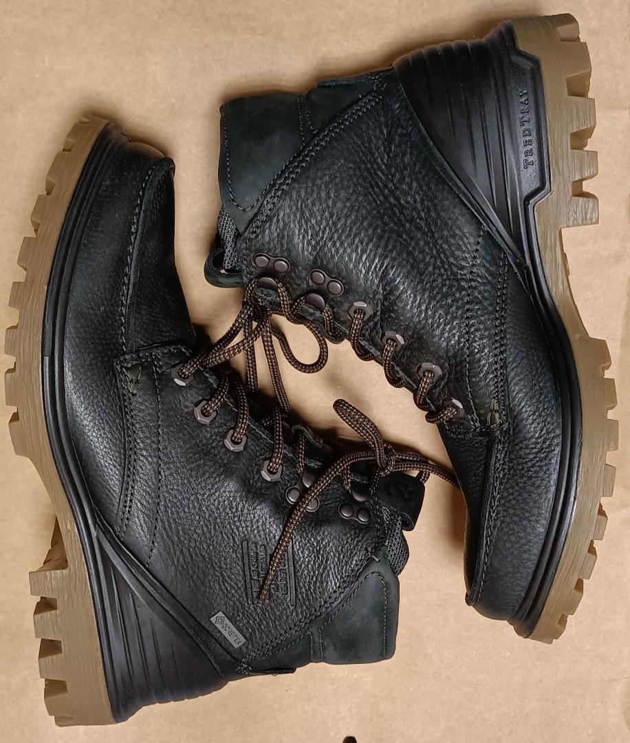 Waterproof雨天提案必備鞋款北歐丹麥ecco黑色真牛皮革gore Tex全防水氣墊底登山靴這品牌比timberland Nike Adidas New Balance好穿很多穿過回不去 誠可議價 他的時尚 鞋子在旋轉拍賣