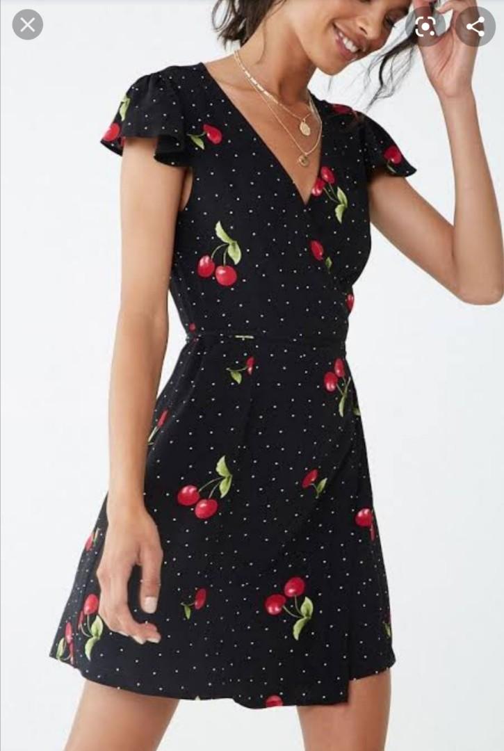F21 cherry wrapped dress (Category: Dresses) located in Quezon City. Submitted by prelovedaddict29 (Listing ID 1132170515, Image 2). Description: .