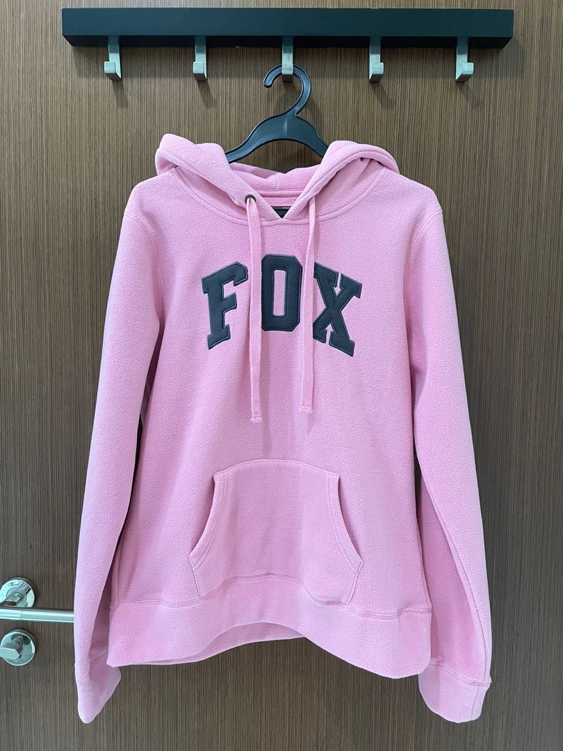 Pink fox hoodie hot sale
