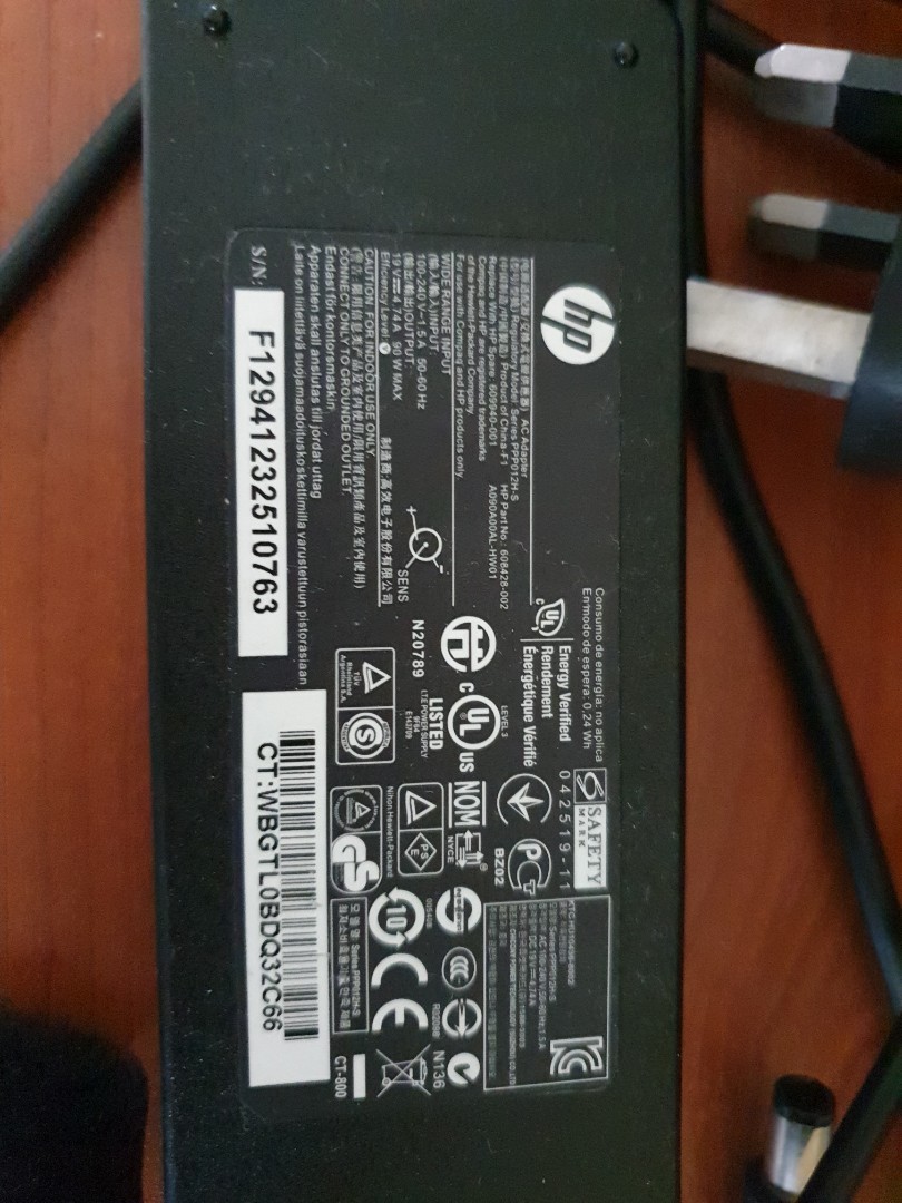 Hp laptop charger, Computers & Tech, Parts & Accessories, Computer Parts on  Carousell