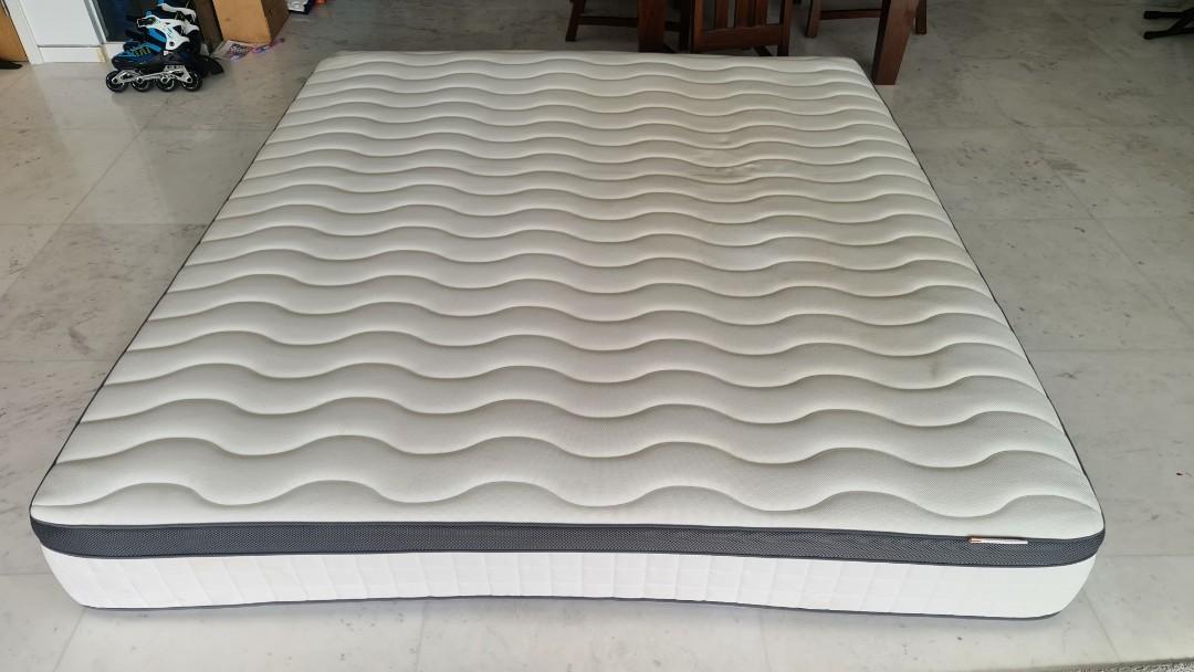 Ikea Fillan King Size Mattress 180x200, Furniture & Home Living, Furniture, Bed Frames