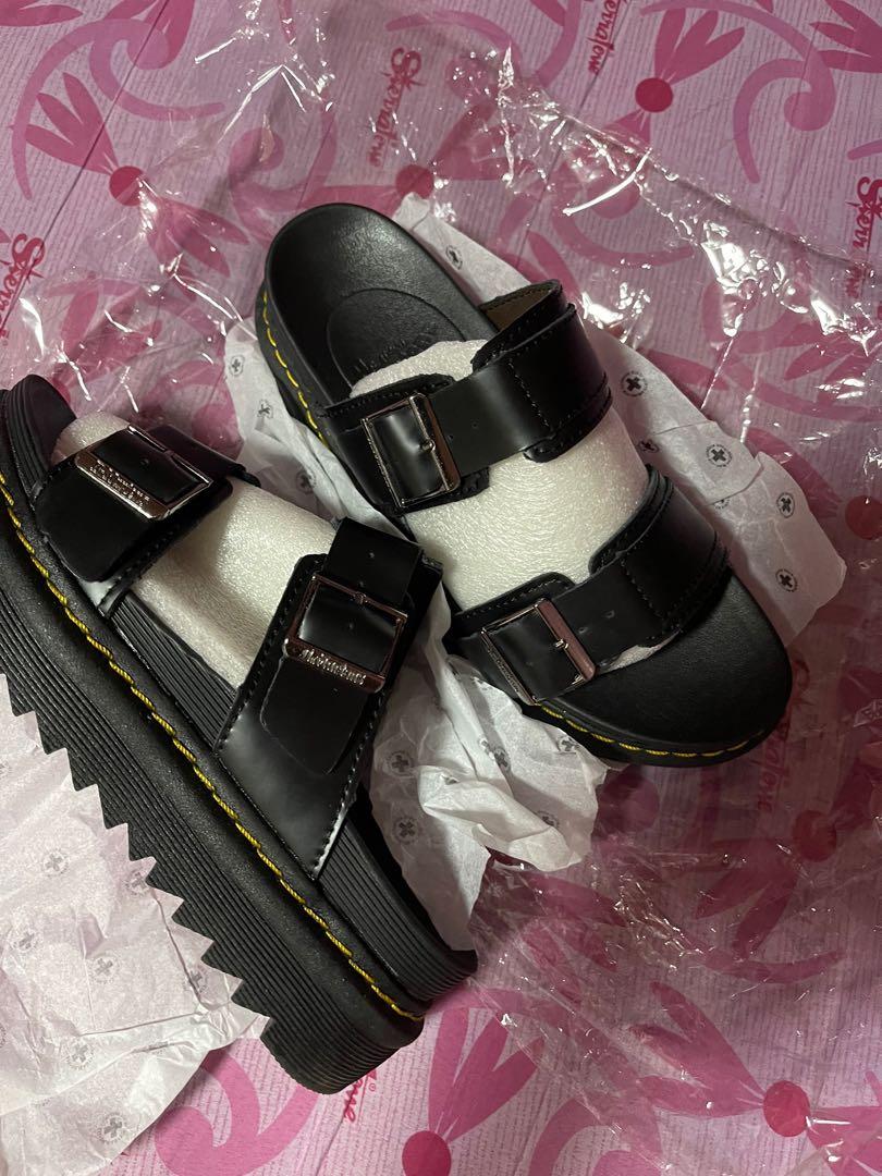 Jungkook's Dr. Martens Airwair Leather sandals EU 38, Women's Fashion,  Footwear, Slippers and slides on Carousell