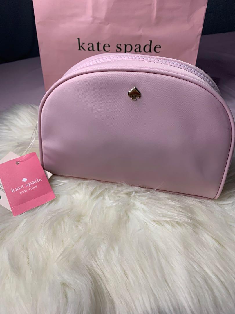 Kate spade pink cosmetic bag deals