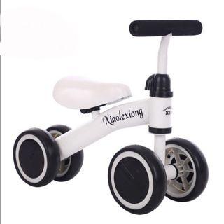 ☃/Kids Balance Bike Baby Learn to Walk Toddler Walker Push Bikes Toys (White)