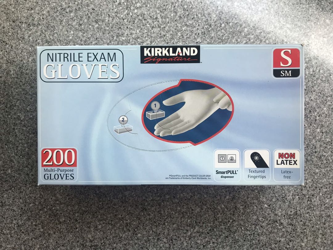 Kirkland Nitrile Exam Gloves 200 pieces, Health & Nutrition, Medical