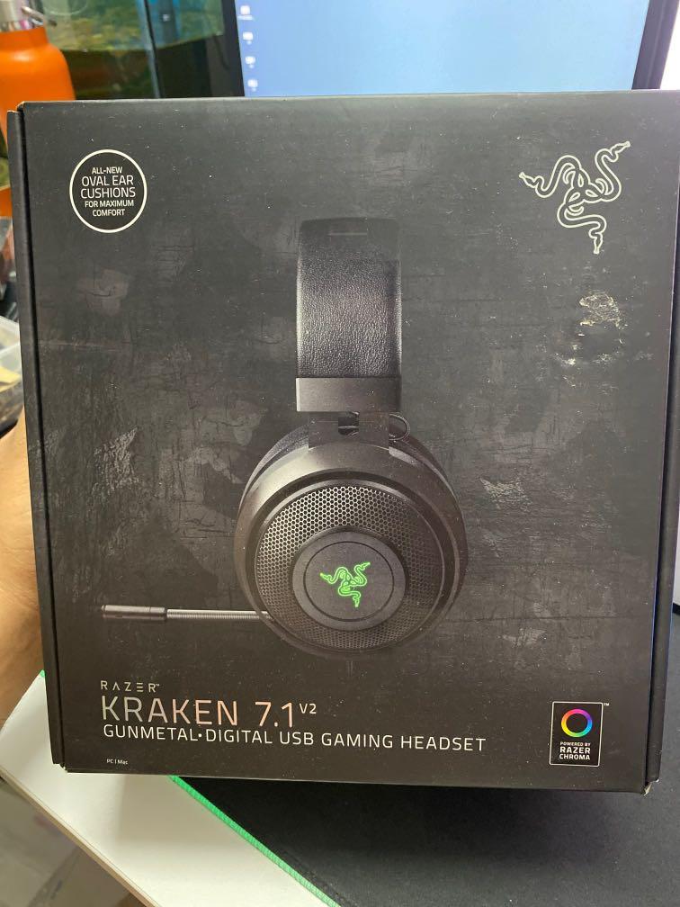 Razer kraken 7.1 v2 best sale gunmetal