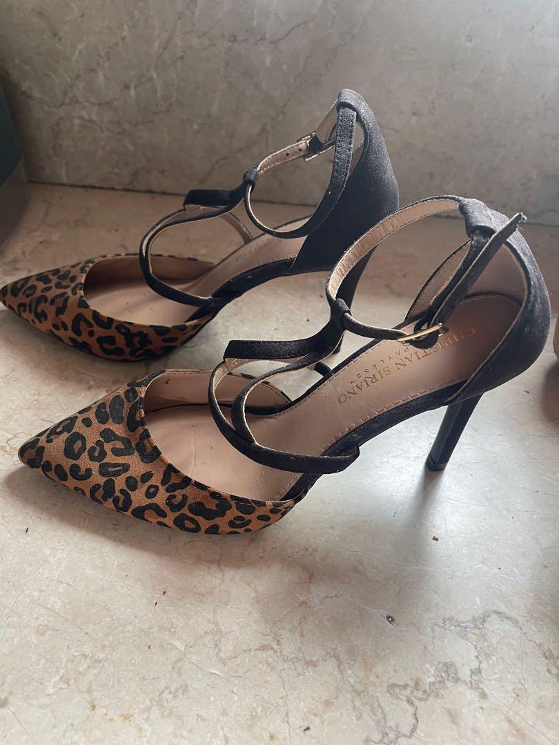 Payless leopard heels discount