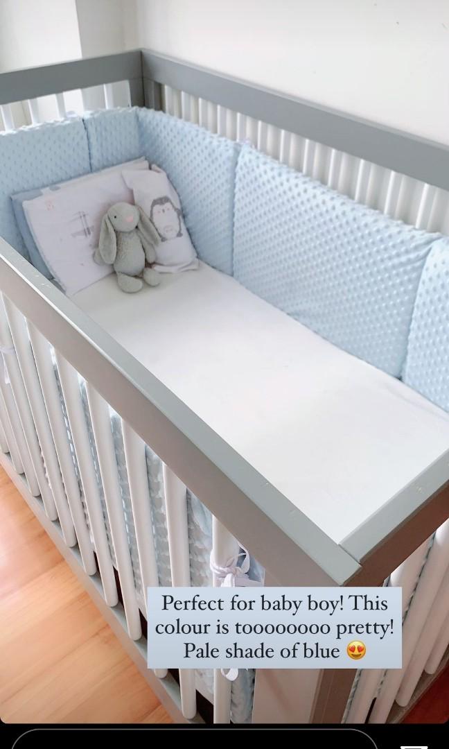 Minky sales crib bumper