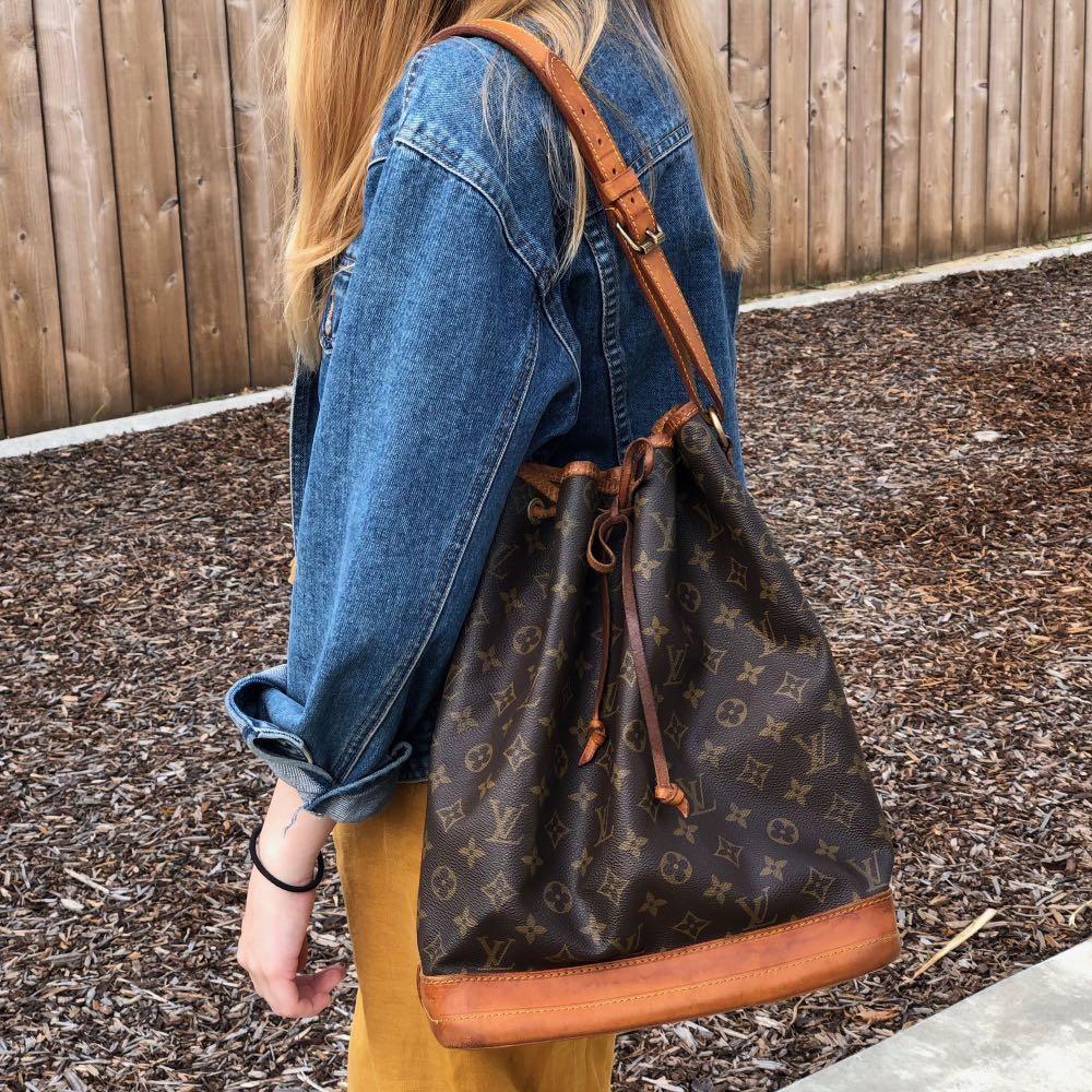 Louis Vuitton Monogram Marais Bucket Bag GM Tote Bag