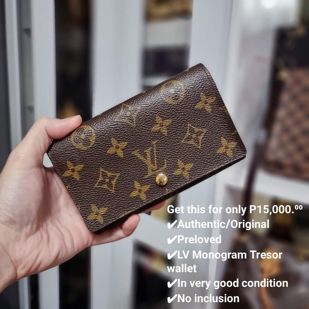 Louis Vuitton Monogram Tresor Wallet, Luxury, Bags & Wallets on Carousell