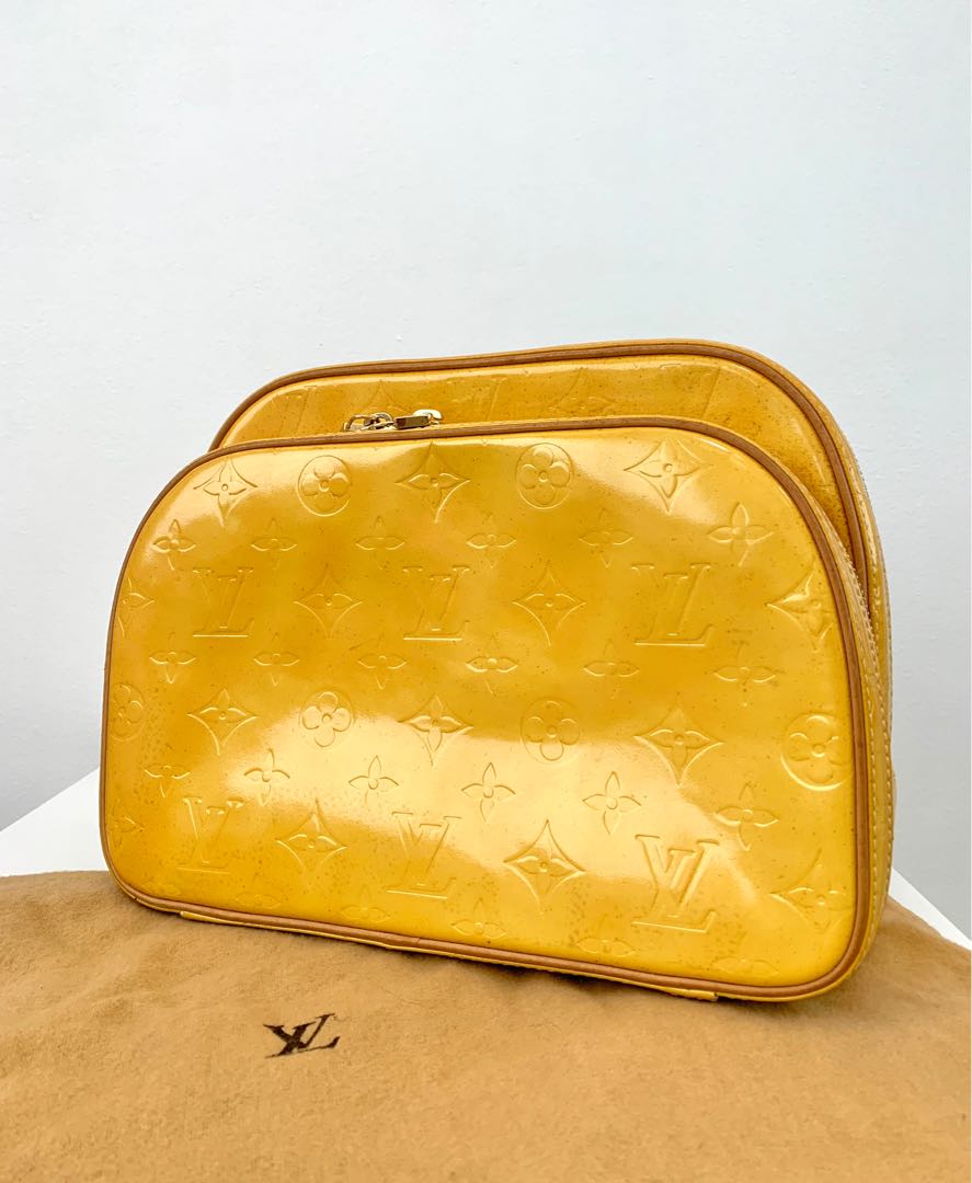 Louis Vuitton Vernis Murray Backpack Yellow, Luxury, Bags & Wallets on  Carousell