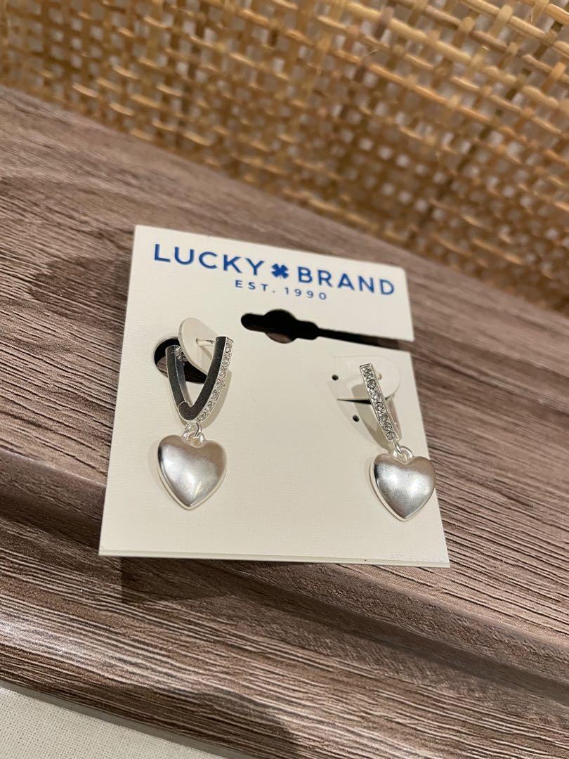 Lucky brand on sale heart earrings