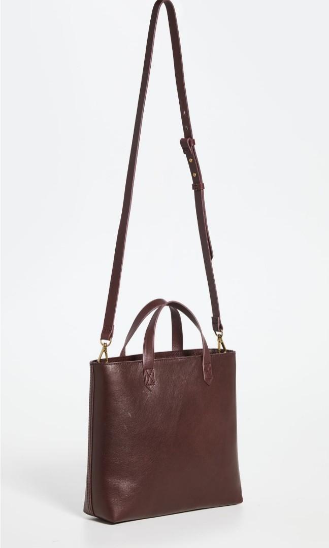 Madewell Transport Tote in Dark Cabernet, Women's Fashion, Bags