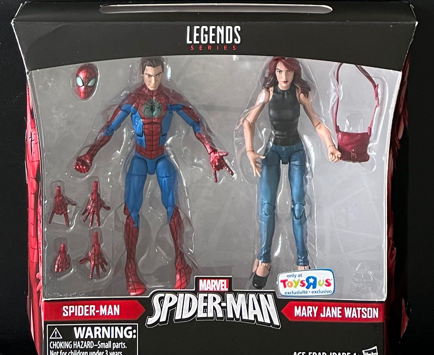 Marvel Legends Peter Parker Spider Man & Mary Jane Watson Toys R Us  exclusive Two Pack, Hobbies & Toys, Toys & Games on Carousell
