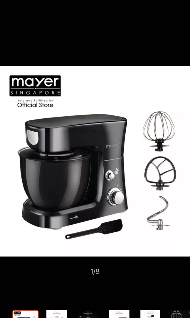 Mayer stand mixer 3.5L (black), TV & Home Appliances, Kitchen