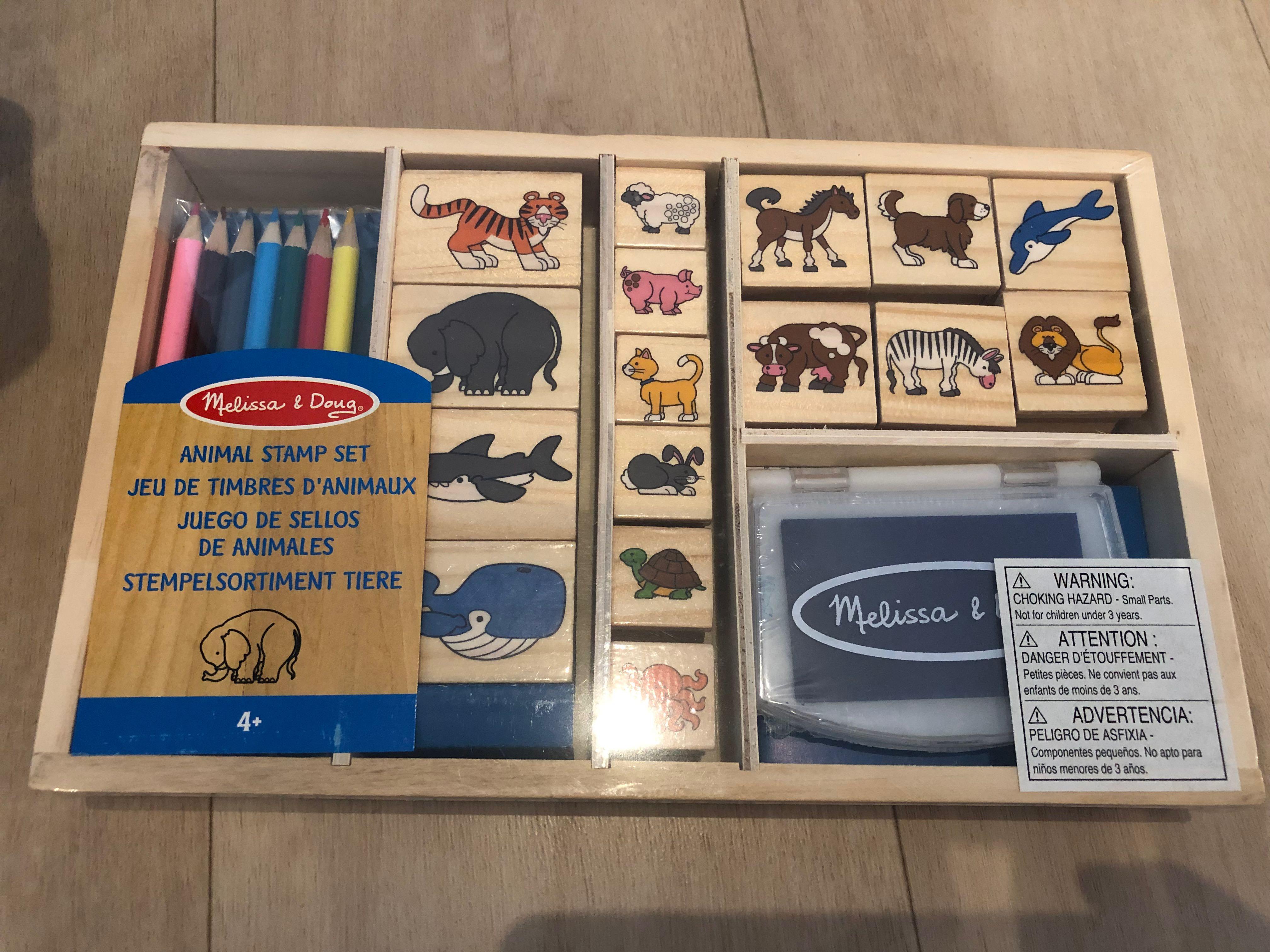 Melissa and doug sale animal stamps