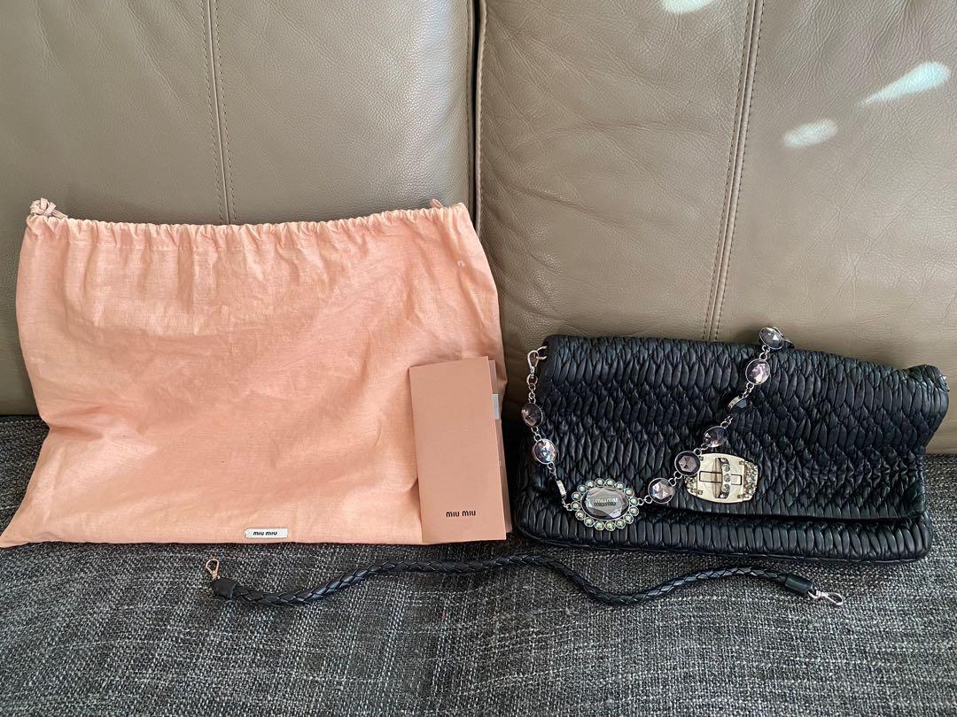 MIU MIU ICONIC CRYSTAL BAG Luxury Bags  Wallets on Carousell