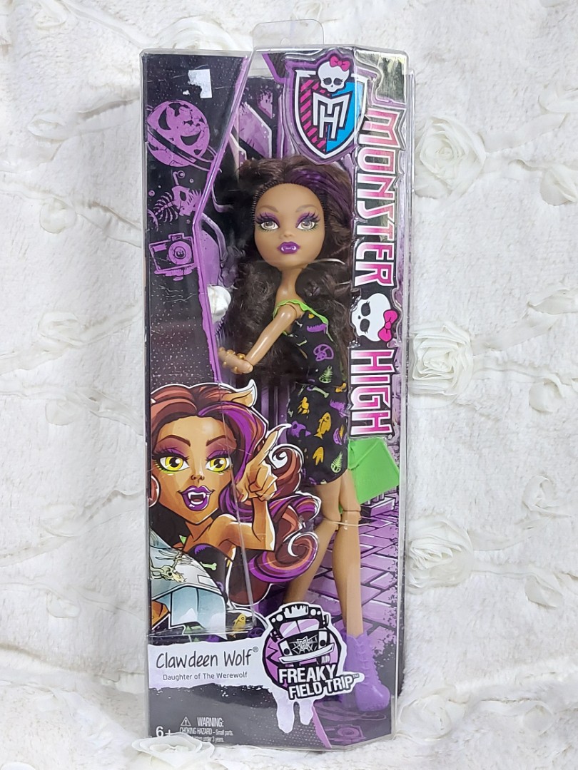 Boneca Monster High Clawdeen Freaky fiel trip incompleta, usada