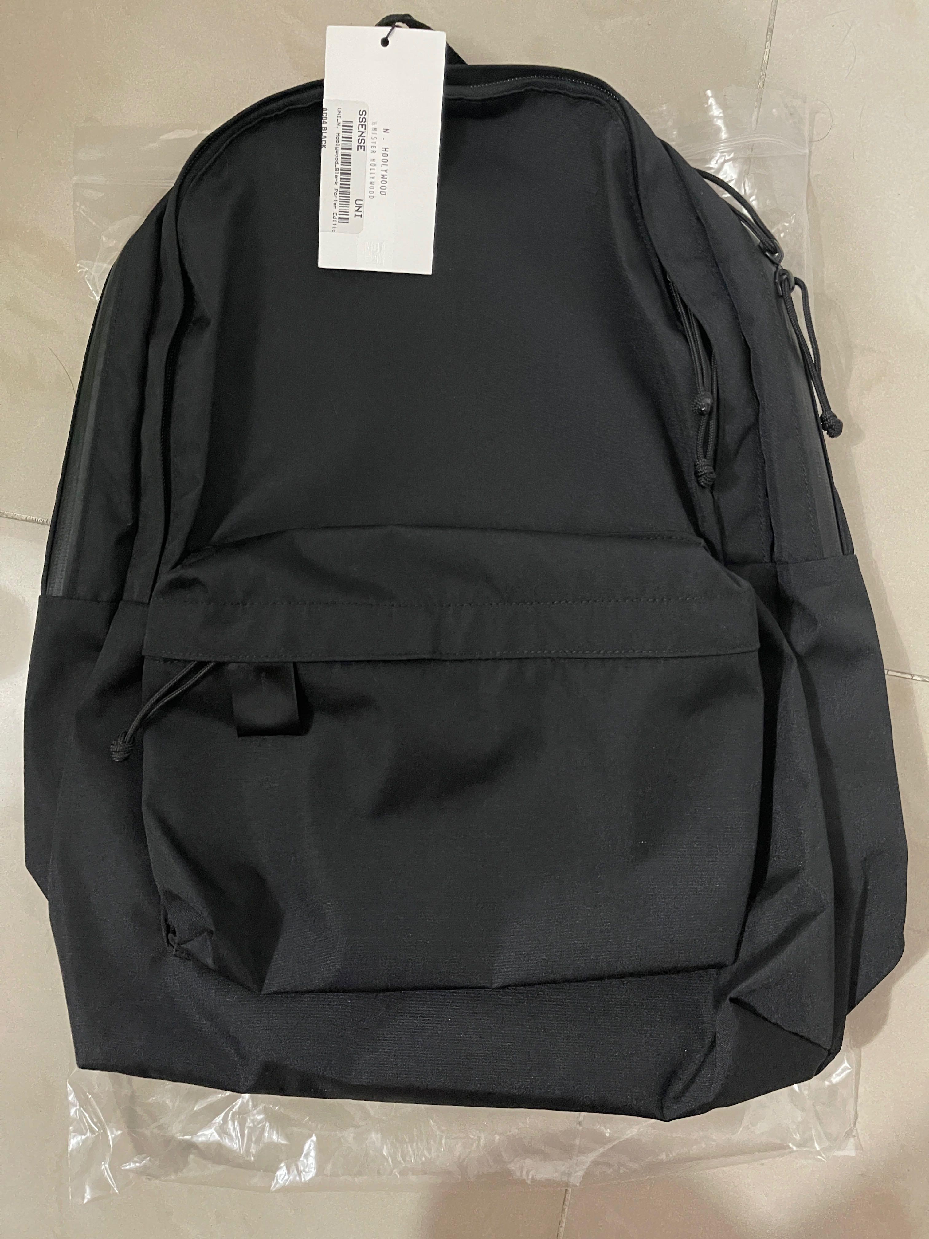 N. Hoolywood Black Porter Edition Canvas Large Backpack, 男裝, 袋