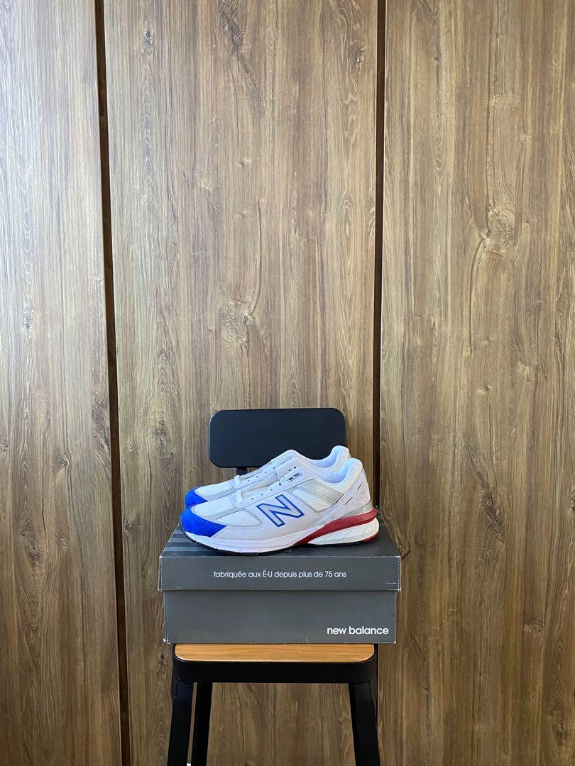 New Balance 990 v5 Grey Royal Red, Men 