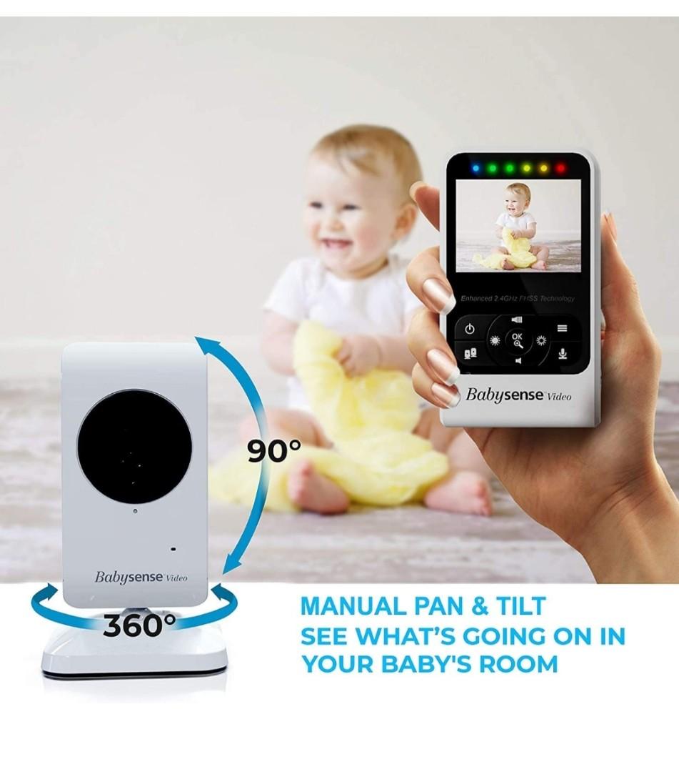 BABYSENSE V24R+2 Compact Video Baby Monitor with 2 Cameras