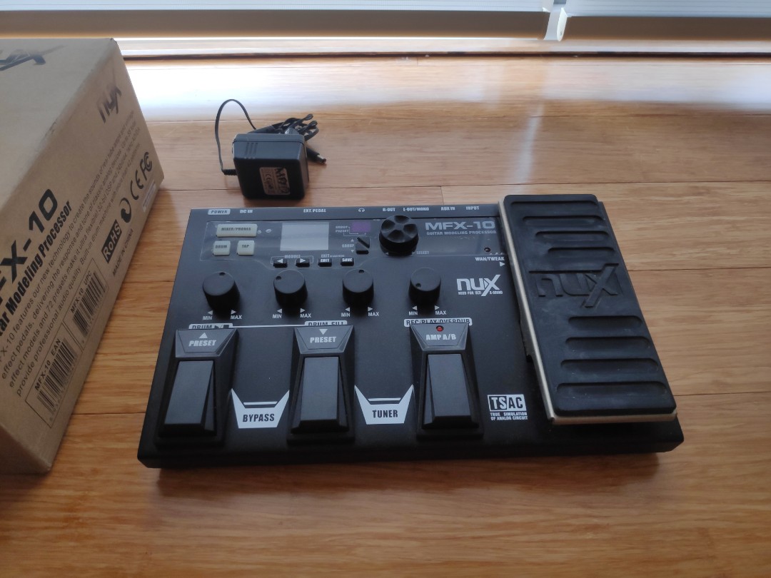 Nux MFX10 Guitar Modeling Processor, Hobbies & Toys, Music & Media