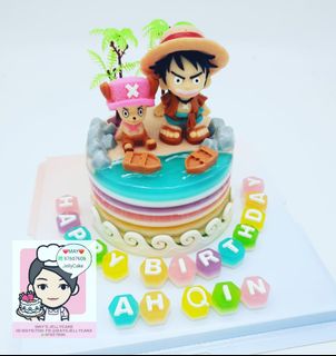 JAPANESE ANIME CUSTOMISE CAKE TOPPER DEMON SLAYER NARUTO ONE PIECE RE:ZERO  SHINCHAN DETECTIVE CONAN DRAGONBALL DOREAMON, Food & Drinks, Homemade Bakes  on Carousell