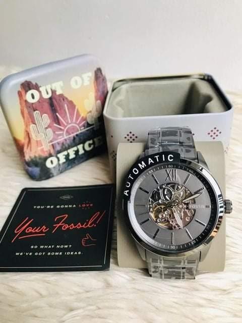 48mm flynn automatic best sale gunmetal stainless steel watch