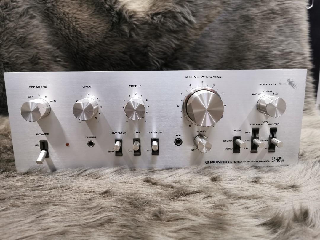 Pioneer SA-6850 Integrated Amplifier, 40W, Tone Control